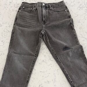 Stylish Gray Denim Jeans by Madewell size 28